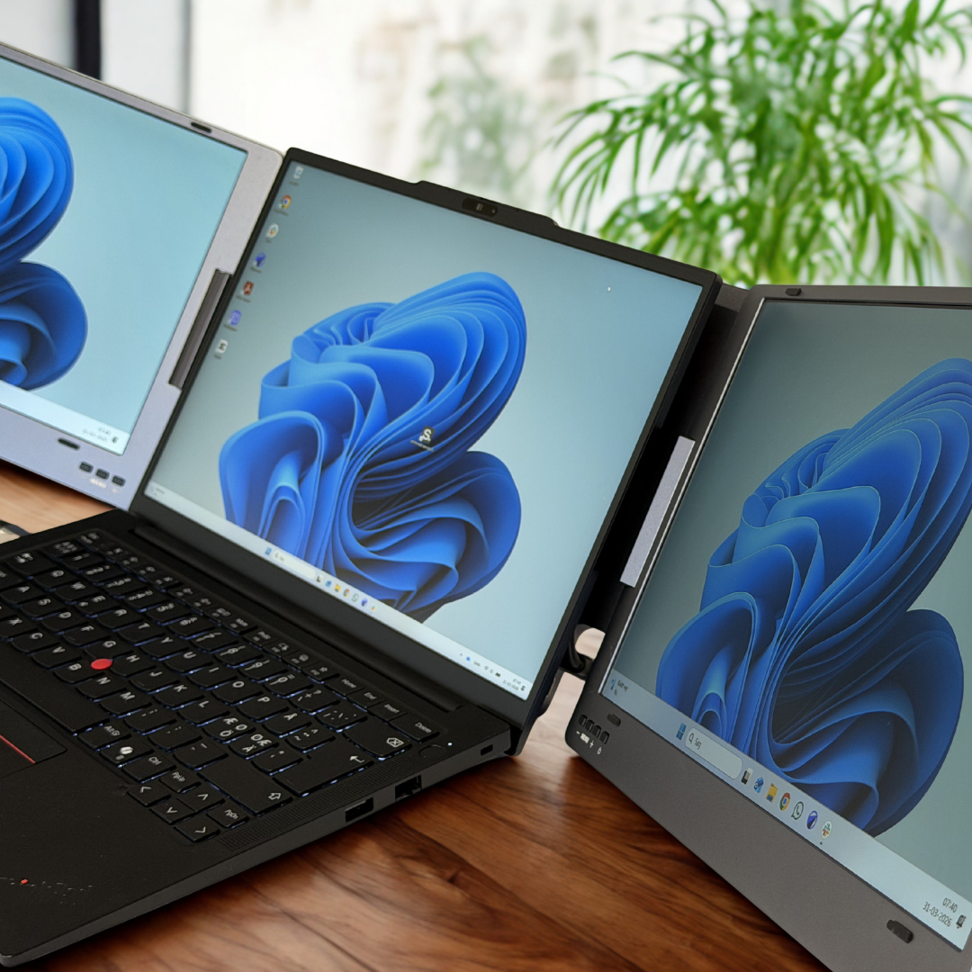 Alu Pro Bærbar Duo Skærmudvider