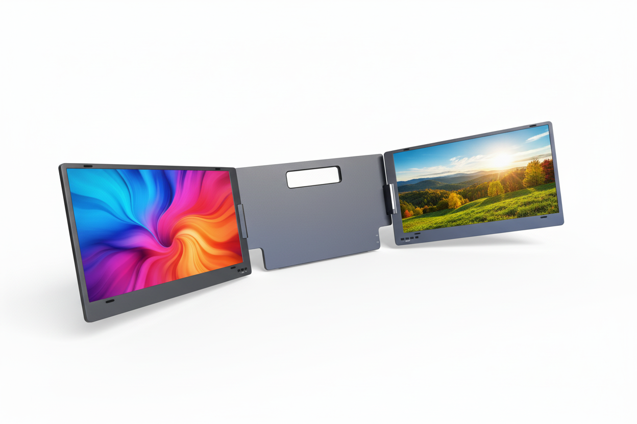 Alu Pro Bærbar Duo Skærmudvider