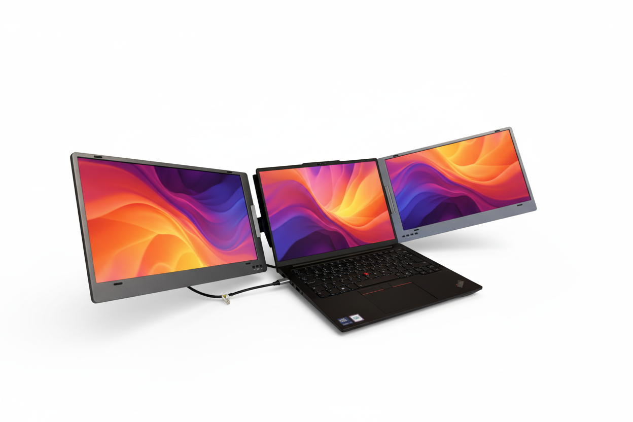 Alu Pro Bærbar Duo Skærmudvider