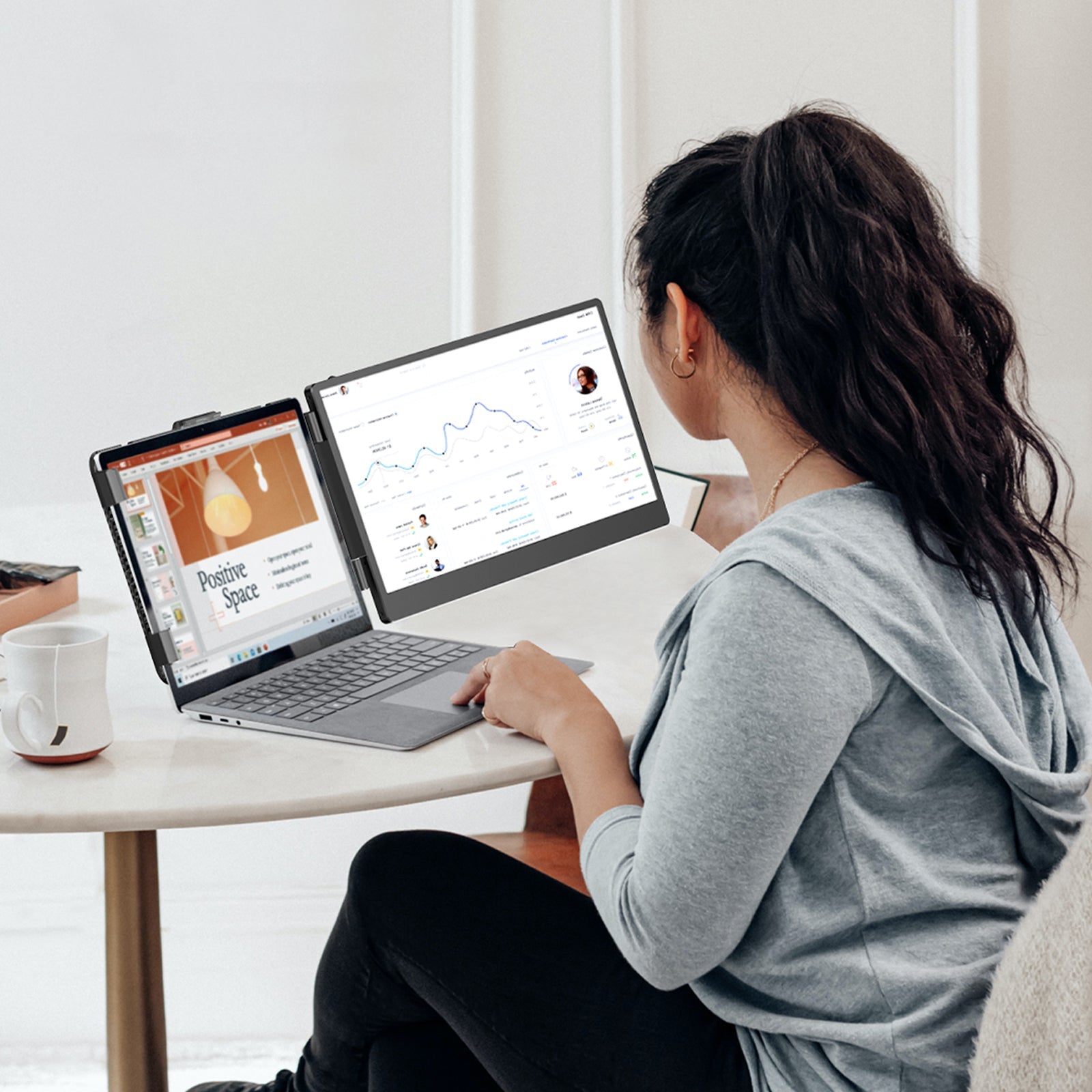 Kefeya S1 Bærbar Dual Skærmudvider – 14"