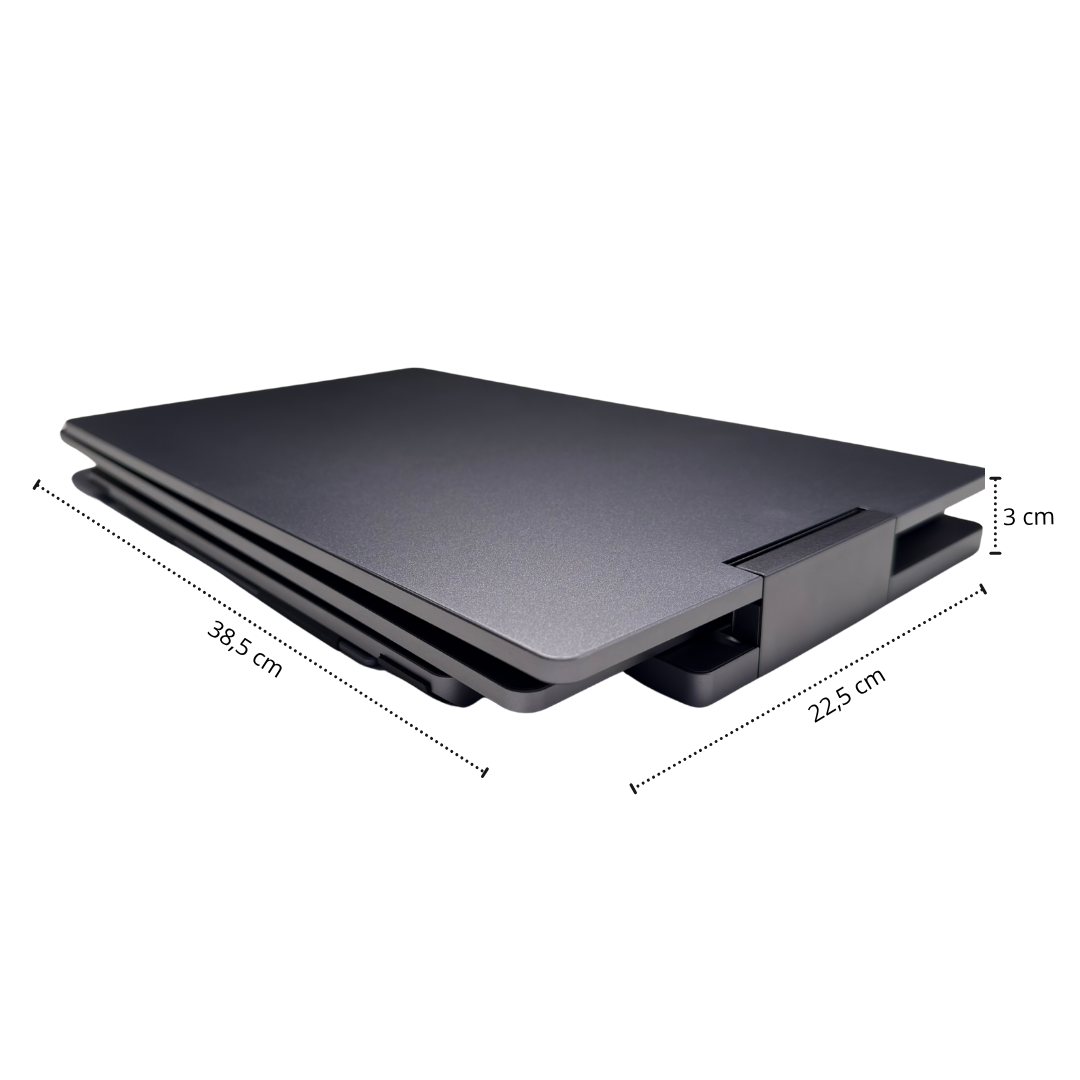 15,6" sammenfoldet
