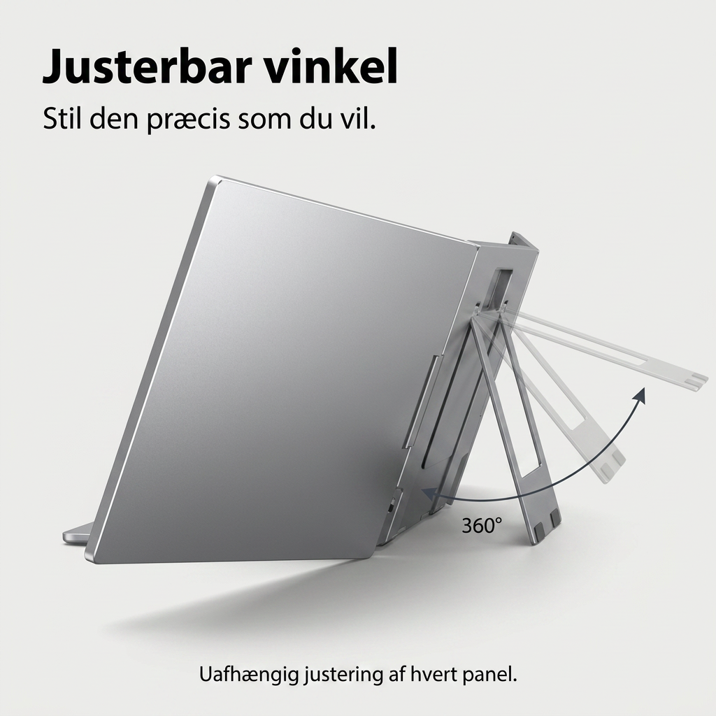 Alu Pro Bærbar Duo Skærmudvider