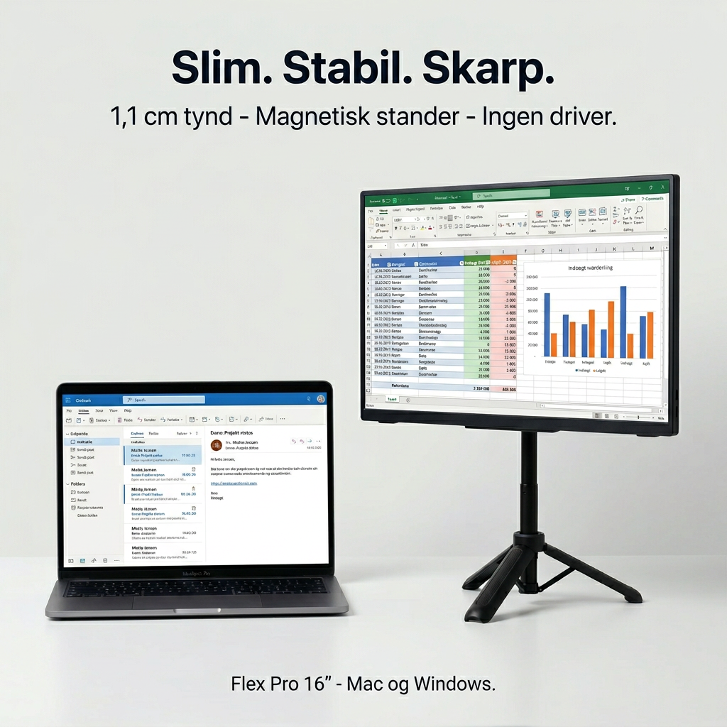 Bærbar Skærm Flex Pro – 16"